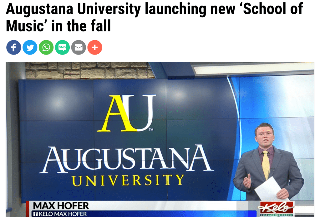 Augustana University launches a School of&nbsp;Music